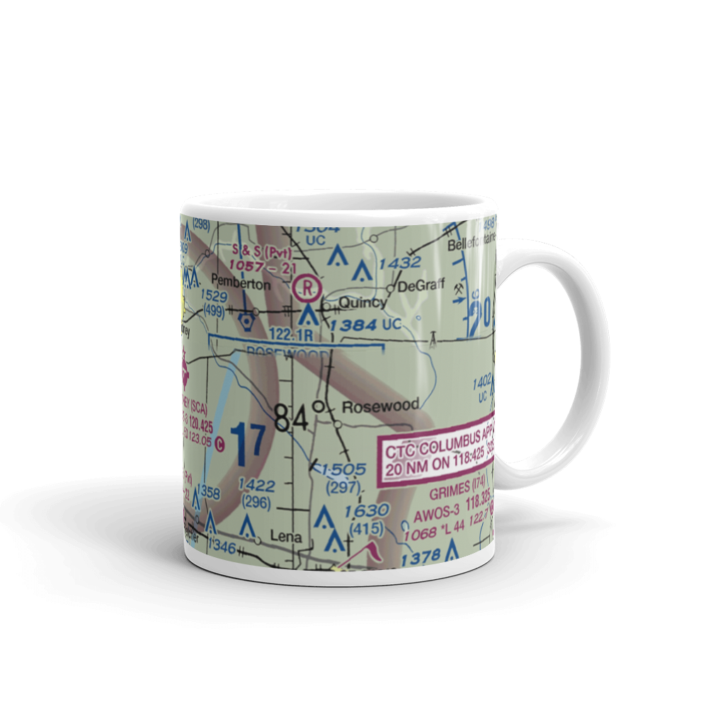 Sidney Municipal Airport (SCA) VFR Sectional  Mug 
