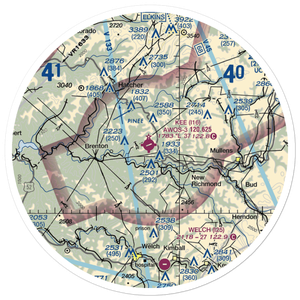 Kee Field (I16) VFR Sectional Sticker (30 mile)