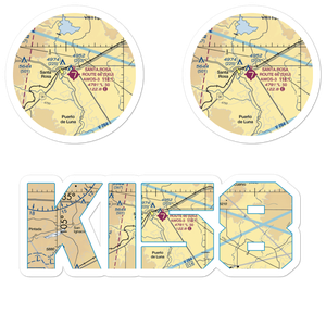 Santa Rosa Route 66 Airport (SXU) VFR Sectional Sticker Pack