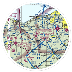 Wakeman Airport (I64) VFR Sectional Sticker (30 mile)