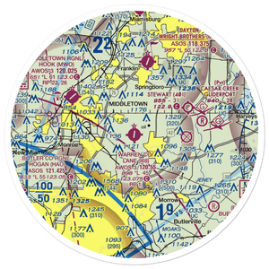 Warren County Airport/John Lane Field (I68) VFR Sectional Sticker (30 mile)