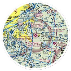 Clermont County Airport (I69) VFR Sectional Sticker (30 mile)