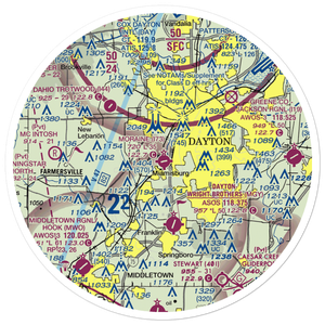 Moraine Air Park (I73) VFR Sectional Sticker (30 mile)