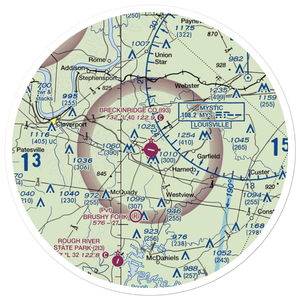 Breckinridge County Airport (I93) VFR Sectional Sticker (30 mile)
