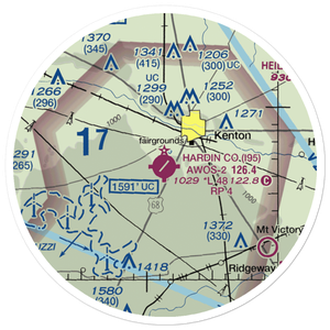 Hardin County Airport (I95) VFR Sectional Sticker (20 mile)