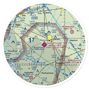 Hardin County Airport (I95) VFR Sectional Sticker (30 mile)