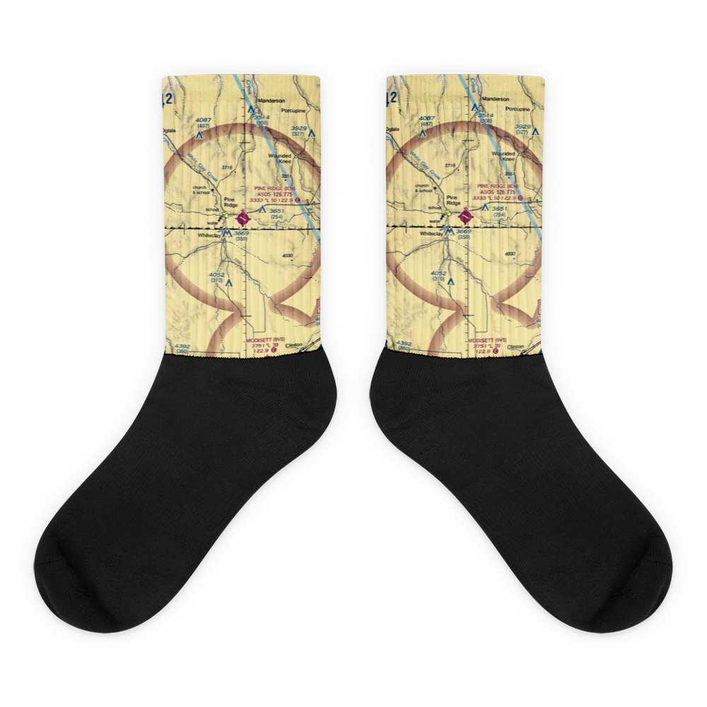 Pine Ridge Airport (IEN) VFR Sectional Socks 