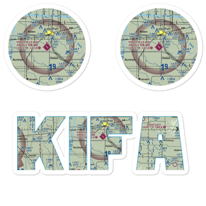 Iowa Falls Municipal Airport (IFA) VFR Sectional Sticker Pack