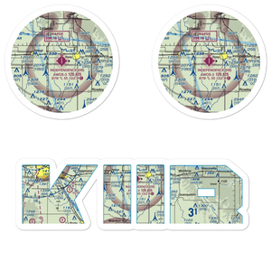 Independence Municipal Airport (IIB) VFR Sectional Sticker Pack