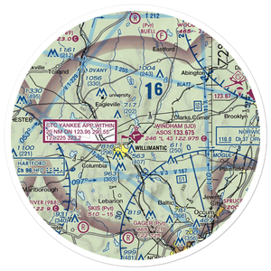 Windham Airport (IJD) VFR Sectional Sticker (30 mile)