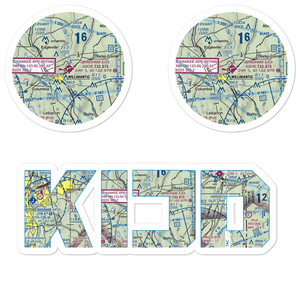 Windham Airport (IJD) VFR Sectional Sticker Pack