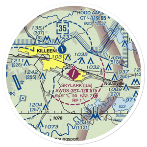 Skylark Field (ILE) VFR Sectional Sticker (20 mile)