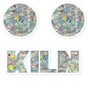 Wilmington Airpark (ILN) VFR Sectional Sticker Pack