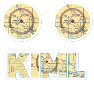 Imperial Municipal Airport (IML) VFR Sectional Sticker Pack