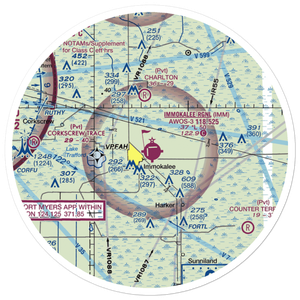 Immokalee Regional Airport (IMM) VFR Sectional Sticker (30 mile)