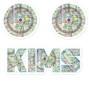 Madison Municipal Airport (IMS) VFR Sectional Sticker Pack