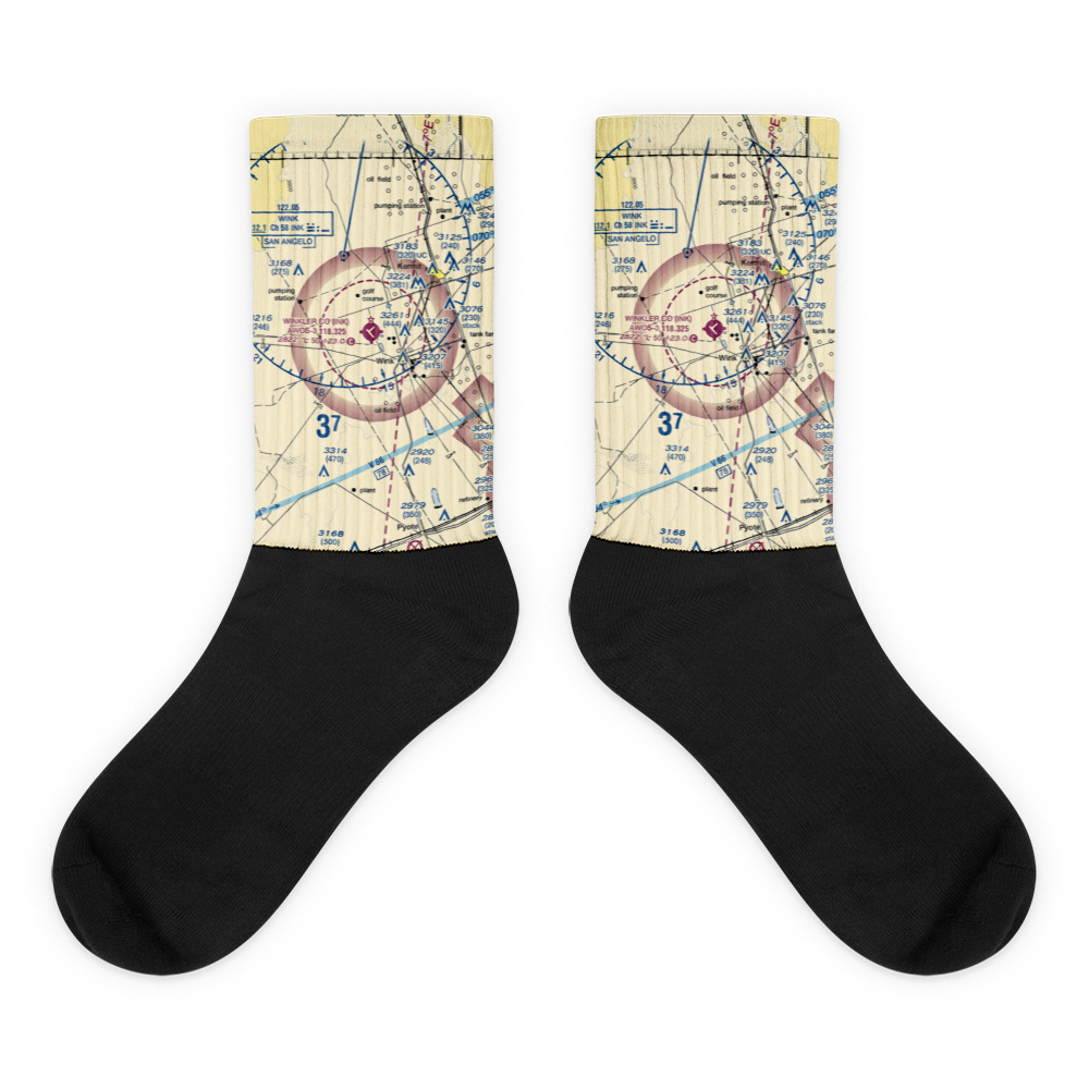 Winkler County Airport (INK) VFR Sectional Socks 