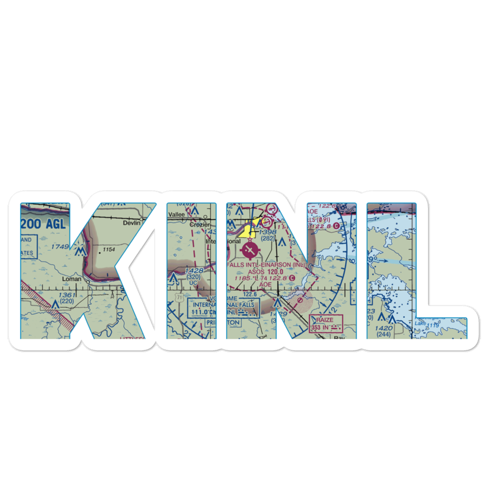 Falls International Airport (INL) VFR Sectional Sticker 