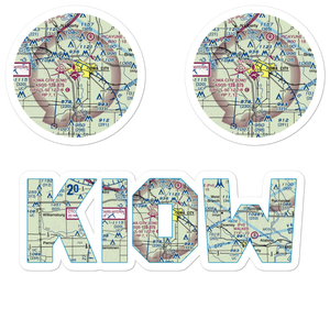 Iowa City Municipal Airport (IOW) VFR Sectional Sticker Pack