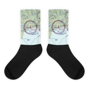 Schoolcraft County Airport (ISQ) VFR Sectional Socks