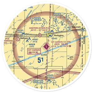 Kit Carson County Airport (ITR) VFR Sectional Sticker (30 mile)