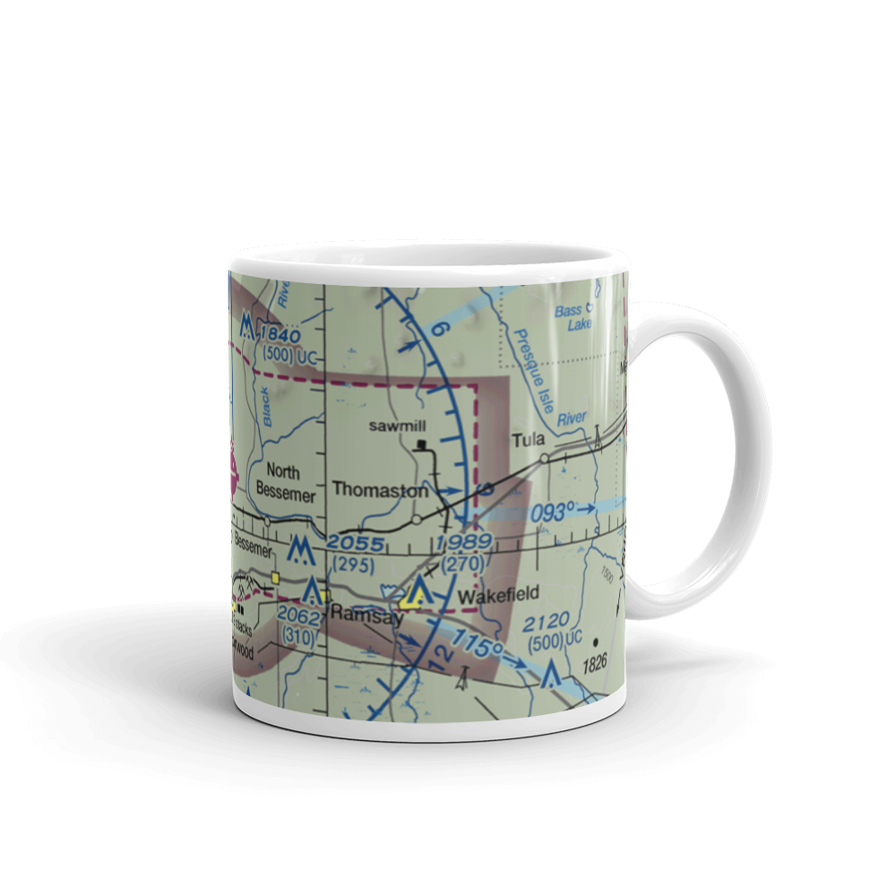 Gogebic Iron County Airport (IWD) VFR Sectional  Mug 