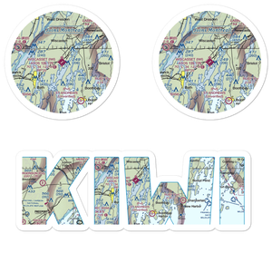 Wiscasset Airport (IWI) VFR Sectional Sticker Pack