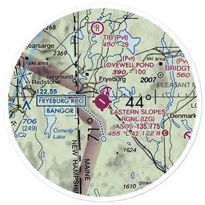 Eastern Slopes Regional Airport (IZG) VFR Sectional Sticker (20 mile)