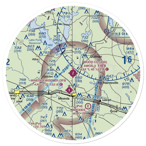 Wood County Airport (JDD) VFR Sectional Sticker (30 mile)