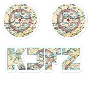 Tazewell County Airport (JFZ) VFR Sectional Sticker Pack