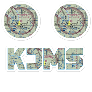 Jamestown Regional Airport (JMS) VFR Sectional Sticker Pack