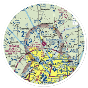 Clark Regional Airport (JVY) VFR Sectional Sticker (30 mile)