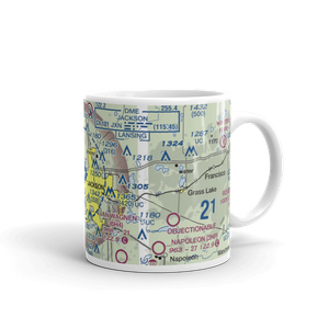 Jackson County Reynolds Field (JXN) VFR Sectional  Mug