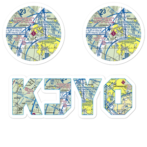 Leesburg Executive Airport (JYO) VFR Sectional Sticker Pack
