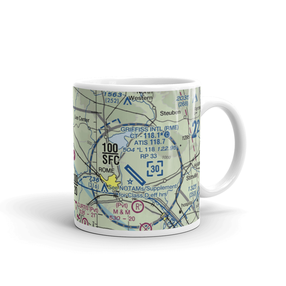 Becks Grove Airport (K16) VFR Sectional  Mug 