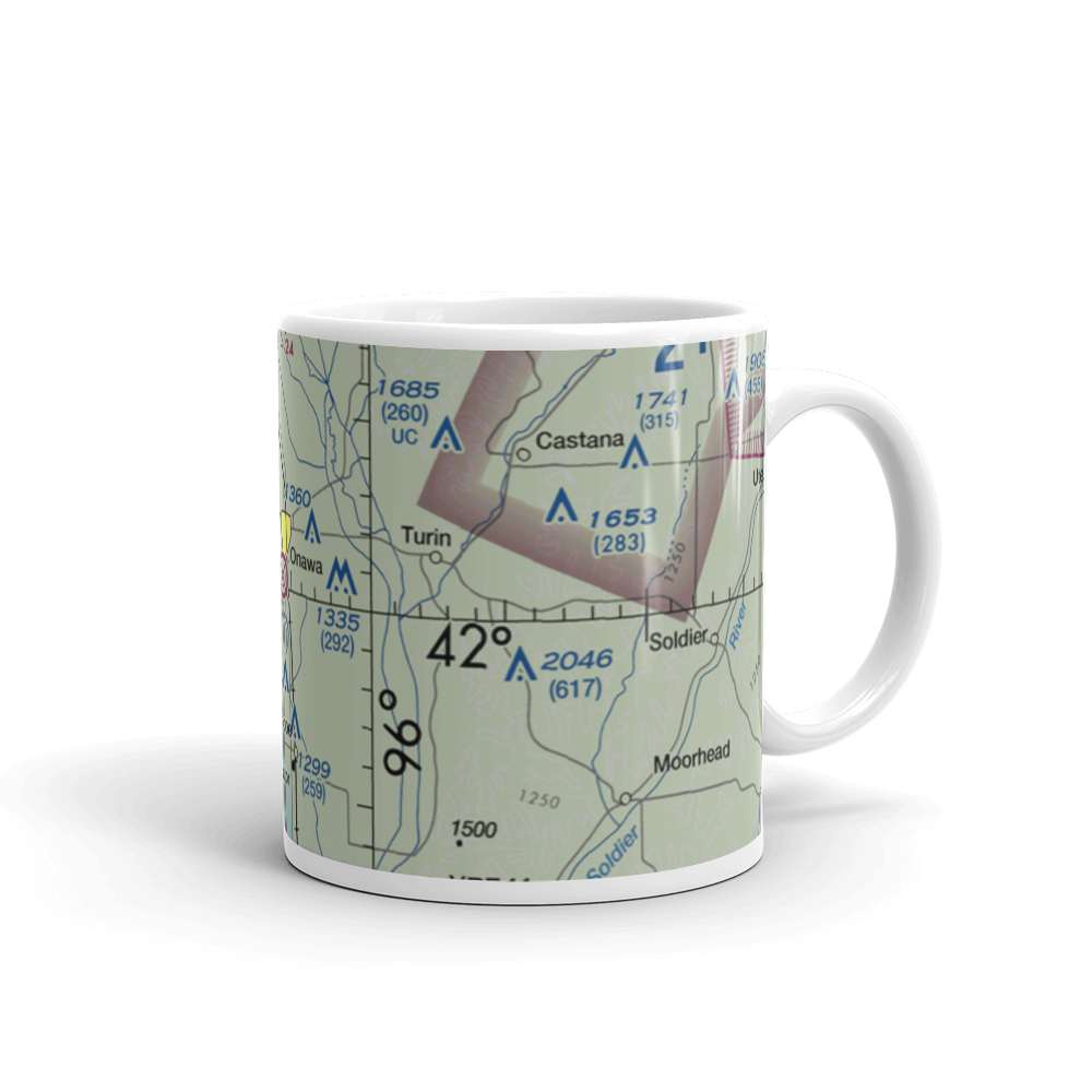 Onawa Municipal Airport (K36) VFR Sectional  Mug 