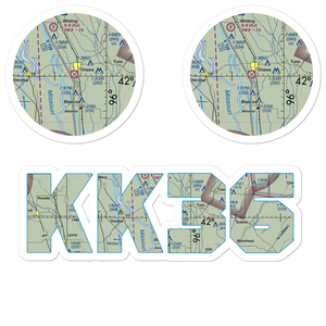 Onawa Municipal Airport (K36) VFR Sectional Sticker Pack