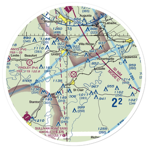 St Clair Regional Airport (K39) VFR Sectional Sticker (30 mile)