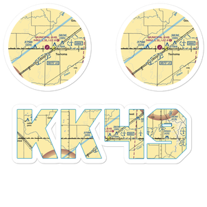 Texhoma Municipal Airport (K49) VFR Sectional Sticker Pack