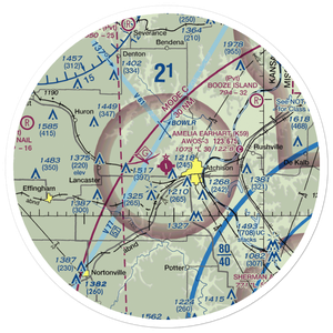 Amelia Earhart Airport (K59) VFR Sectional Sticker (30 mile)