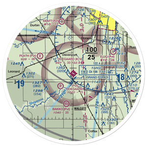 Hamry Field (K74) VFR Sectional Sticker (30 mile)