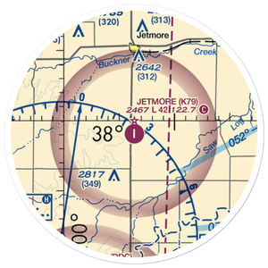 Jetmore Municipal Airport (K79) VFR Sectional Sticker (20 mile)