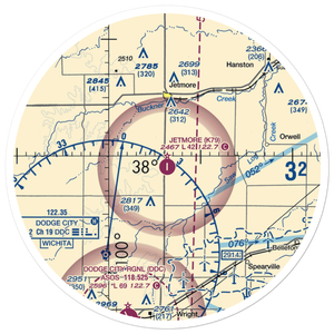 Jetmore Municipal Airport (K79) VFR Sectional Sticker (30 mile)