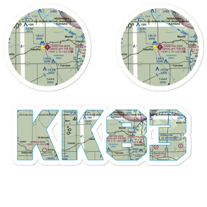 Sabetha Municipal Airport (K83) VFR Sectional Sticker Pack