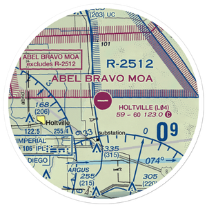 Holtville Airport (L04) VFR Sectional Sticker (20 mile)