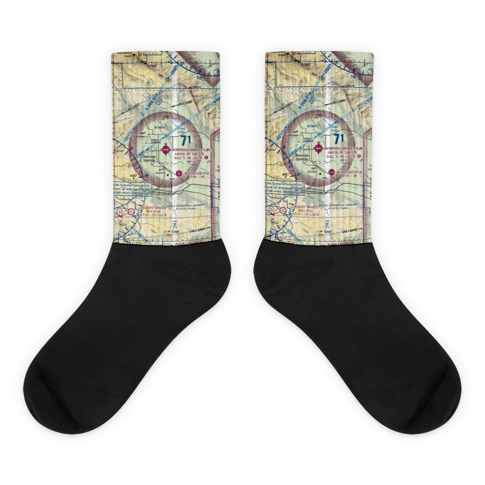 Borrego Valley Airport (L08) VFR Sectional Socks 