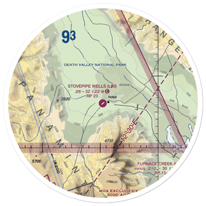 Stovepipe Wells Airport (L09) VFR Sectional Sticker (30 mile)