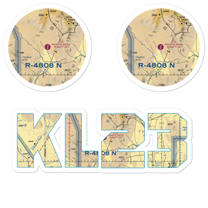 Pahute Mesa Airstrip (L23) VFR Sectional Sticker Pack