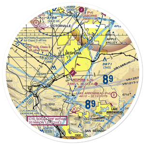 Hesperia Airport (L26) VFR Sectional Sticker (30 mile)