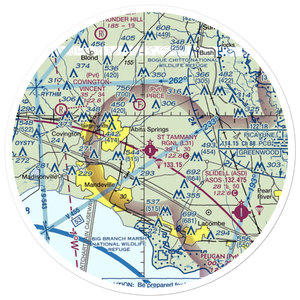 St. Tammany Regional Airport (L31) VFR Sectional Sticker (30 mile)